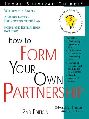 cover image of How to Form Your Own Partnership
